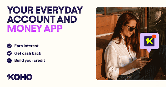 koho no fees instant cashback on every purchase - comparewise