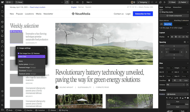 webflow signup - comparewise