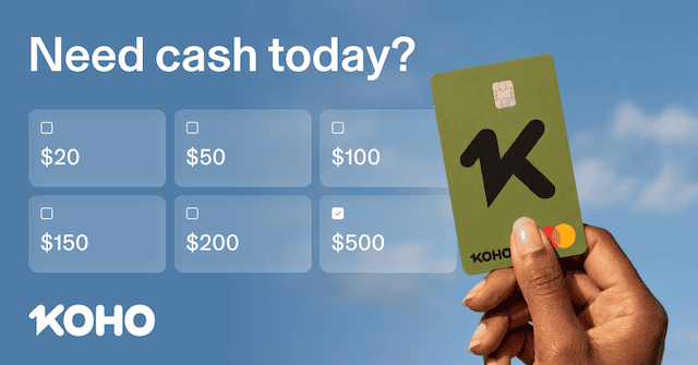 koho 500 cash advance - comparewise.ca